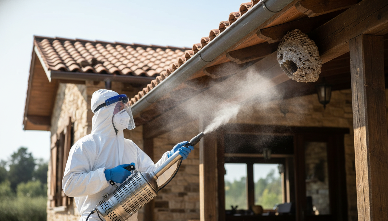 Fumigación de Avispas: Elimina la Infestación en 48 Horas y Protege tu Negocio o Vivienda con Garantía Sanitaria